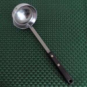 EKCO Forge Ladle Stainless with Riveted Black Handle USA 1 Spout